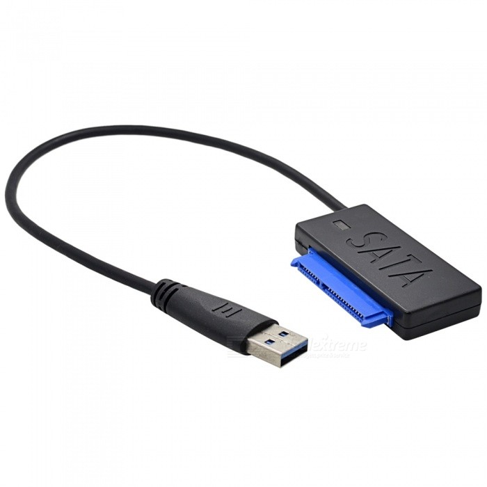  USB3.0 to SATA3 adapter(7+15P), for 2.5" HDD/SSD high speed data access, 15cm  